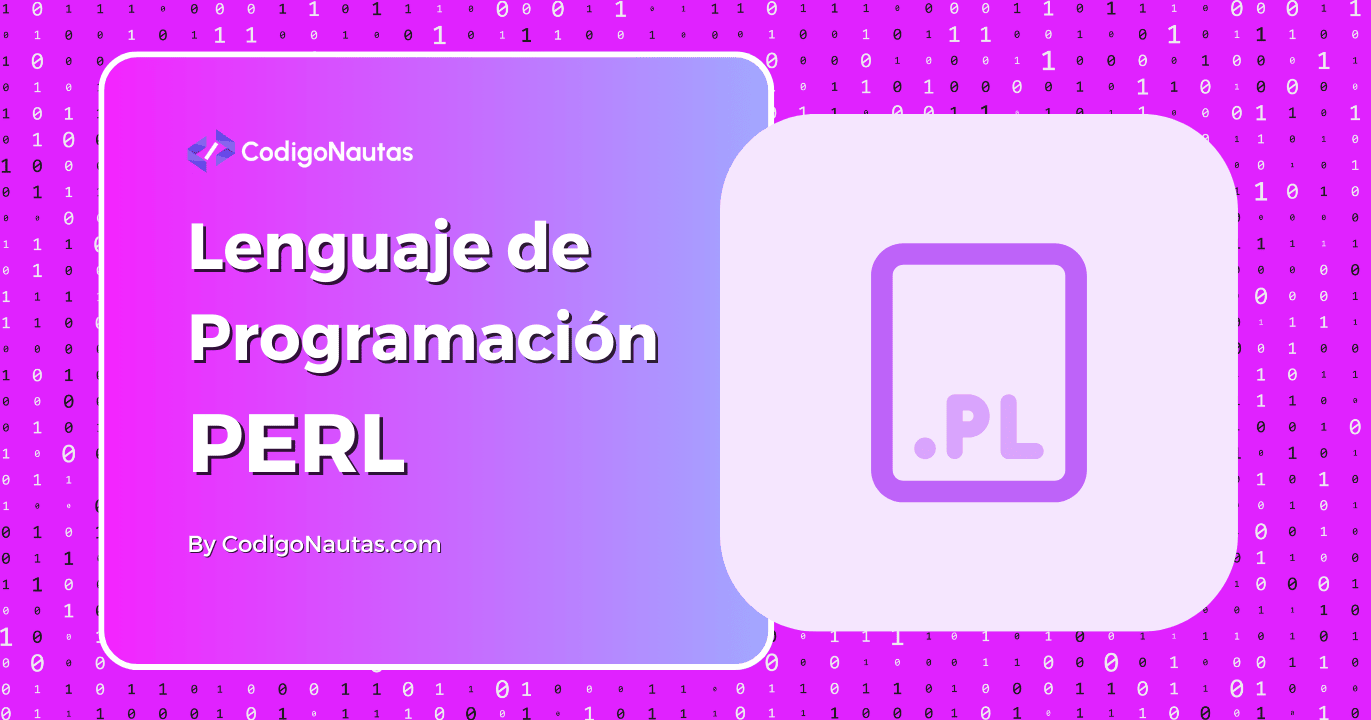 CodigoNautas's tweet card. Descubre Perl, el lenguaje de programación que une proyectos. Ideal para automatizar tareas, transformar datos y conectar servicios.