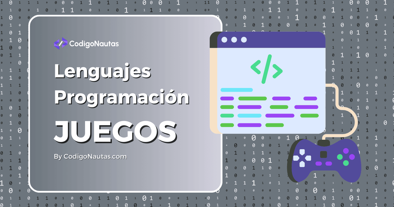 CodigoNautas's tweet card. Aprende qué lenguajes de programación usar para crear videojuegos. Descubre los mejores lenguajes para cada plataforma (PC, móvil, web).