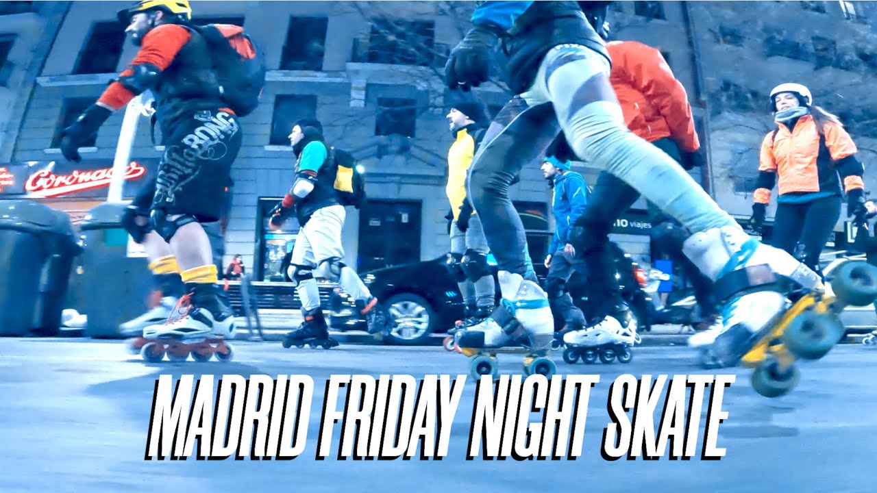 MadridFNS's tweet card. madrid friday night skate enero 2023
