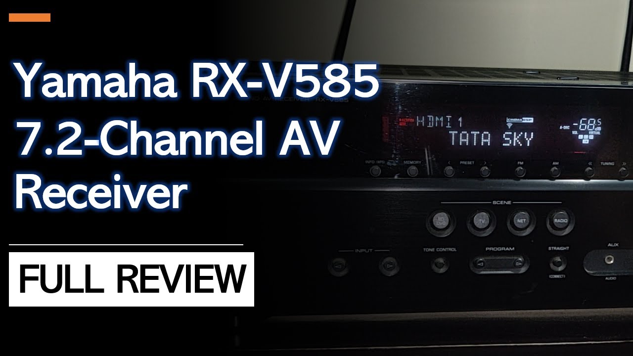 raviemailid's tweet card. Yamaha RX-V585 7.2 Channel AVR - FULL REVIEW