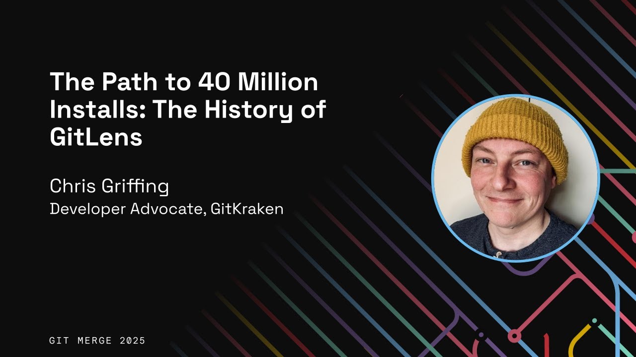 GitKraken's tweet card. The Path to 40 Million Installs: The History of GitLens - Chris...