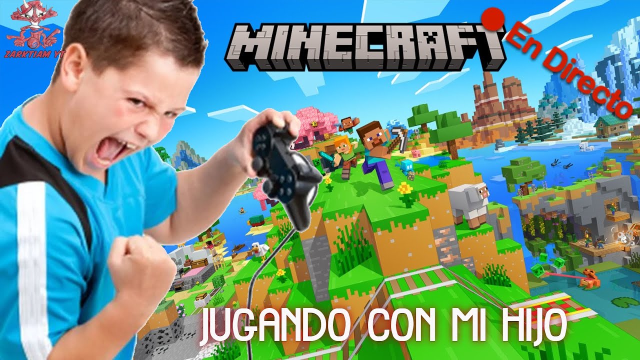 zarktiamyt's tweet card. 🔴[PS]🔴✅#MINECRAFT | CAP-7 | JUGANDO MI HIJO DE 7 AÑOS