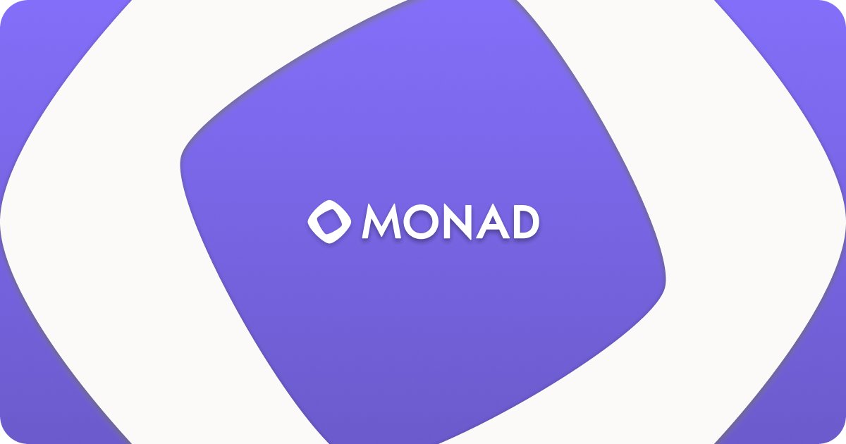 monad's tweet card. Bridge between Ethereum, Solana, and Monad, powered by Wormhole