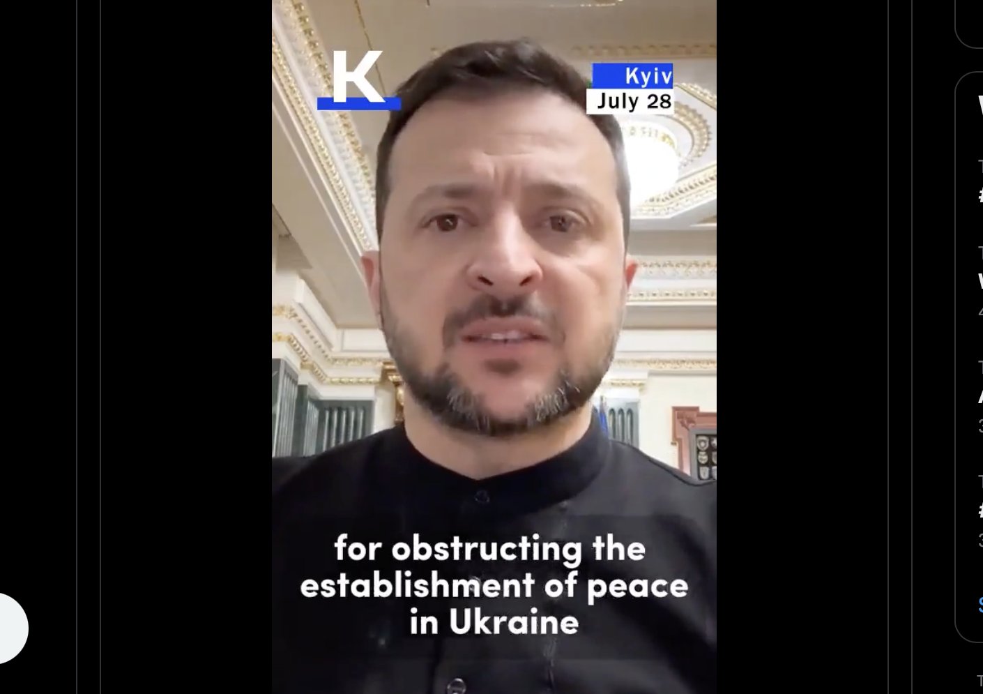 KyivIndependent's tweet card. Videos and social media posts circulating online impersonate the Kyiv Independent's branding, falsely claiming that President Volodymyr Zelensky has imposed sanctions on a list of American citizens,...