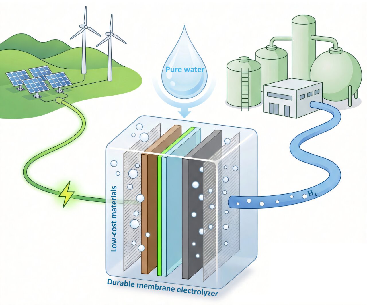 TechXplore_com's tweet card. A University of California, Berkeley chemist has engineered a new technology that could make hydrogen-producing fuel cells last longer and hasten the arrival of cost-competitive, eco-friendly...