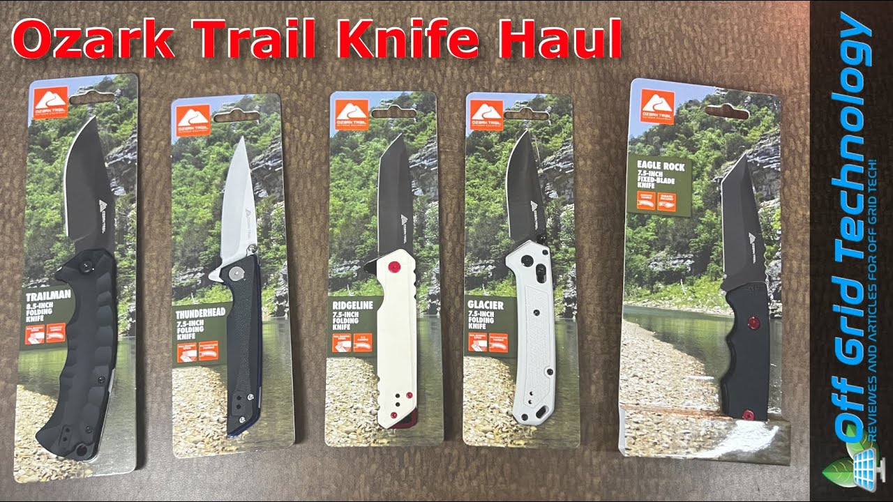 OffgridTechTX's tweet card. Ozark Trail Knife Haul from Walmart | Offgrid Technology