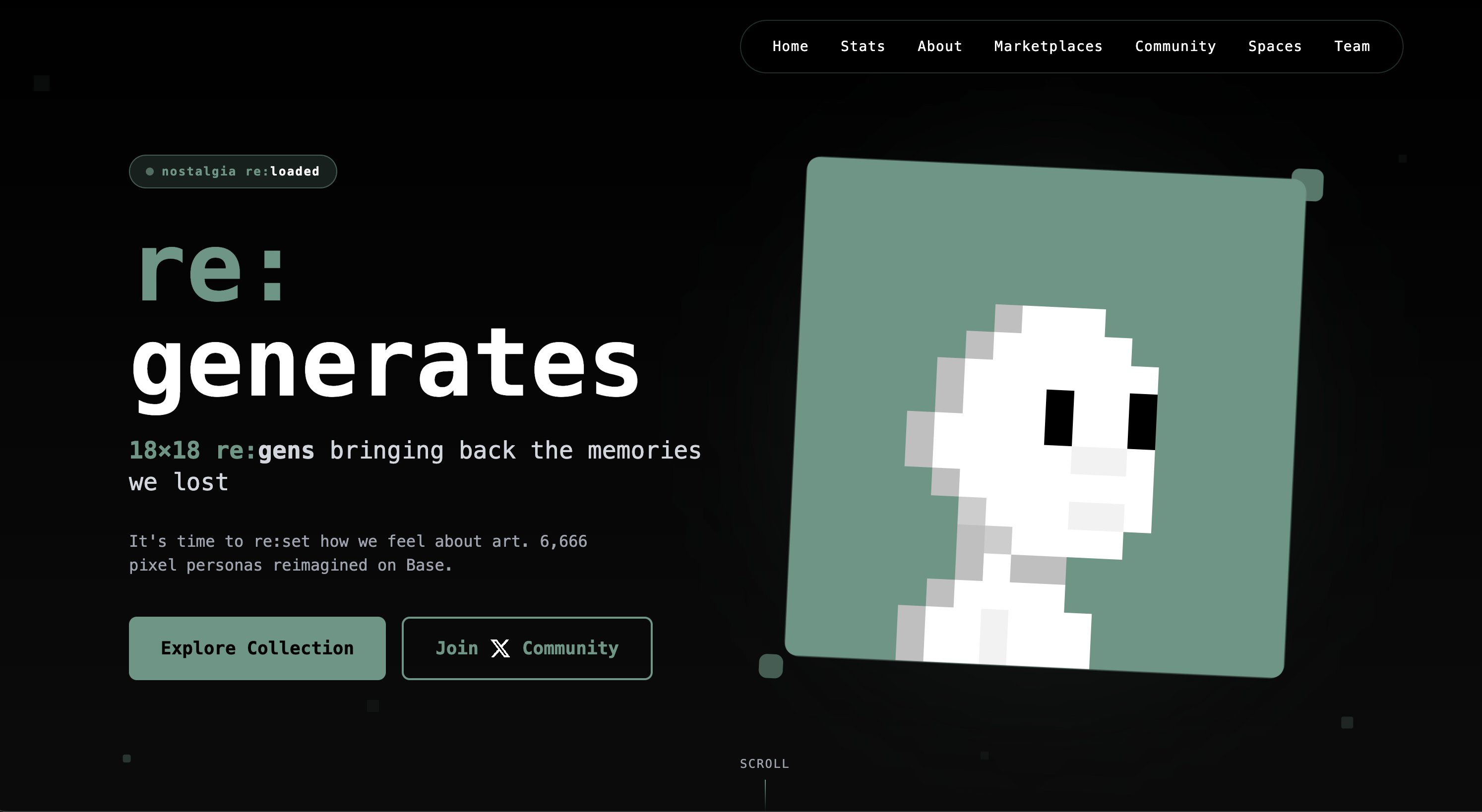 jed_131's tweet card. 18x18 pixel personas reimagined on Base. Bringing back the memories we lost.