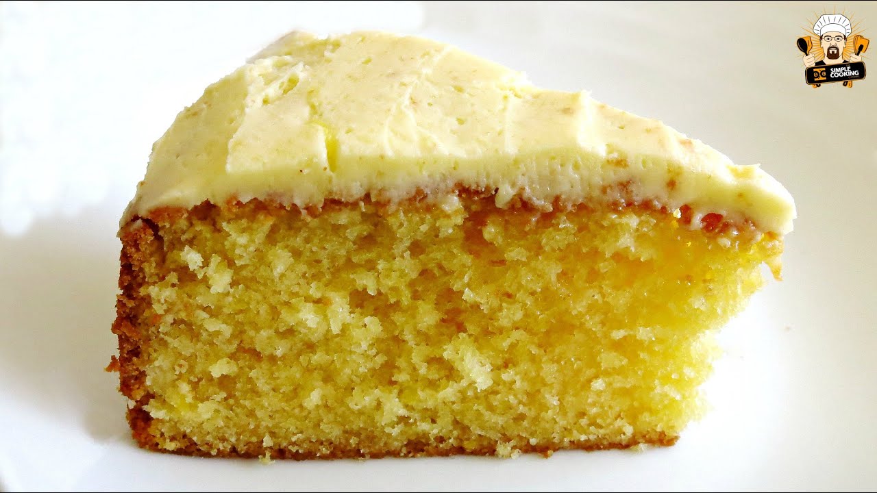 SimpleCookingCh's tweet card. HOW TO MAKE A HOMEMADE LEMON CAKE