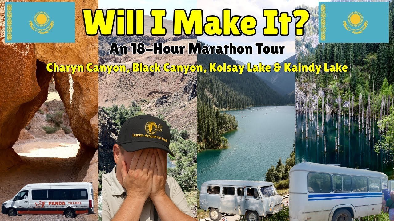 BuzzTravelBlog's tweet card. Kazakhstan's Most INSANE Day Trip: Charyn Canyon, Kolsay Lake &...