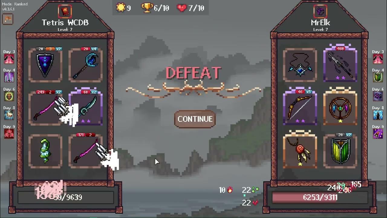 Tetris_wcdb's tweet card. [Oaken Tower] Discord talk with blazkmamba, 3 decent battles