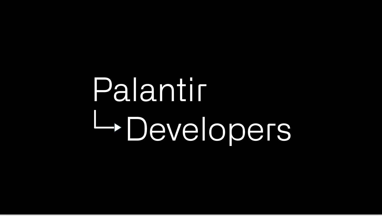 DKvGGX6mBBnLRJu's tweet card. DevCon | Palantir’s developer conference for technical leaders and builders.