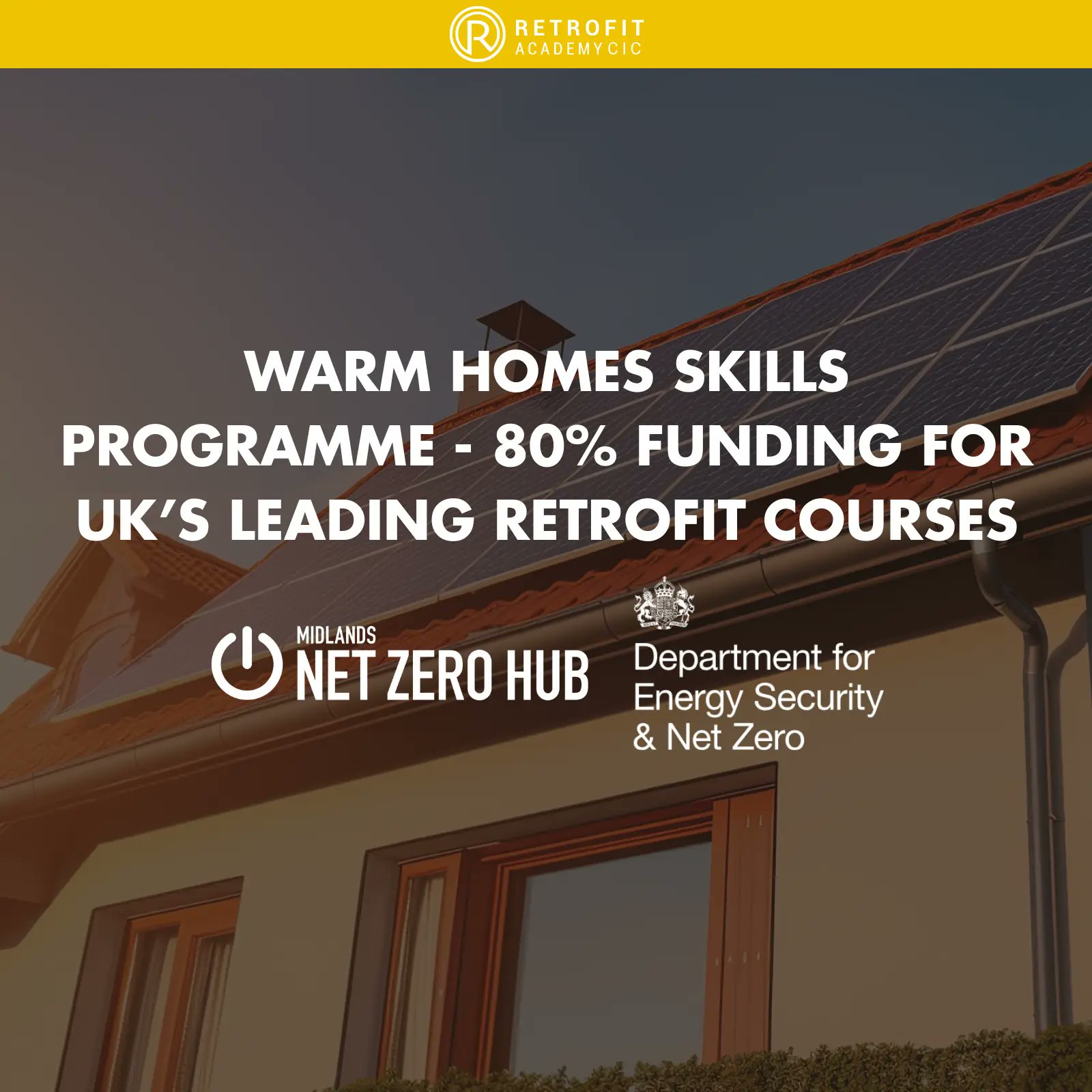 retrofitacademy's tweet card. The Retrofit Academy has received DESNZ funding for Retrofit Training. These include DEA/Assessor, Assessor & Coordinator. Limited places available.
