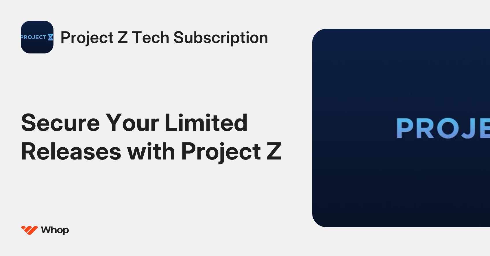 projectZtech's tweet card. Join Project Z, an EU-based group dedicated to helping you secure the most limited releases. Gain insider access and maximize your chances of success!