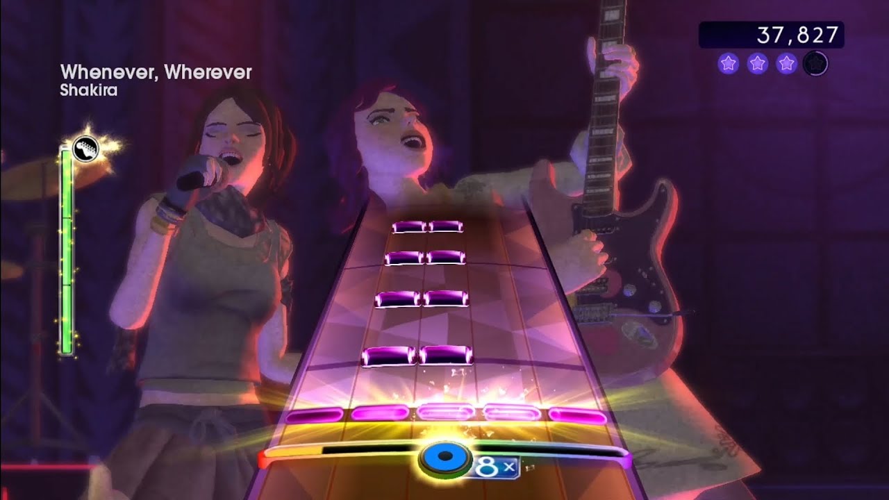 joeycrick's tweet card. Rock Band 2 Deluxe - Whenever, Wherever (Expert Guitar 100% FC,...