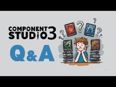 thegamecrafter's tweet card. Component.Studio 3 Q&A Livestream Nov 24 @ 6pm Central