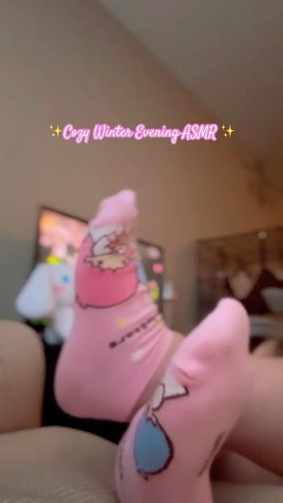 TheMissElixir's tweet card. 💕 Cozy Feet ASMR | Little TwinStars Edition👣 #shorts #socks