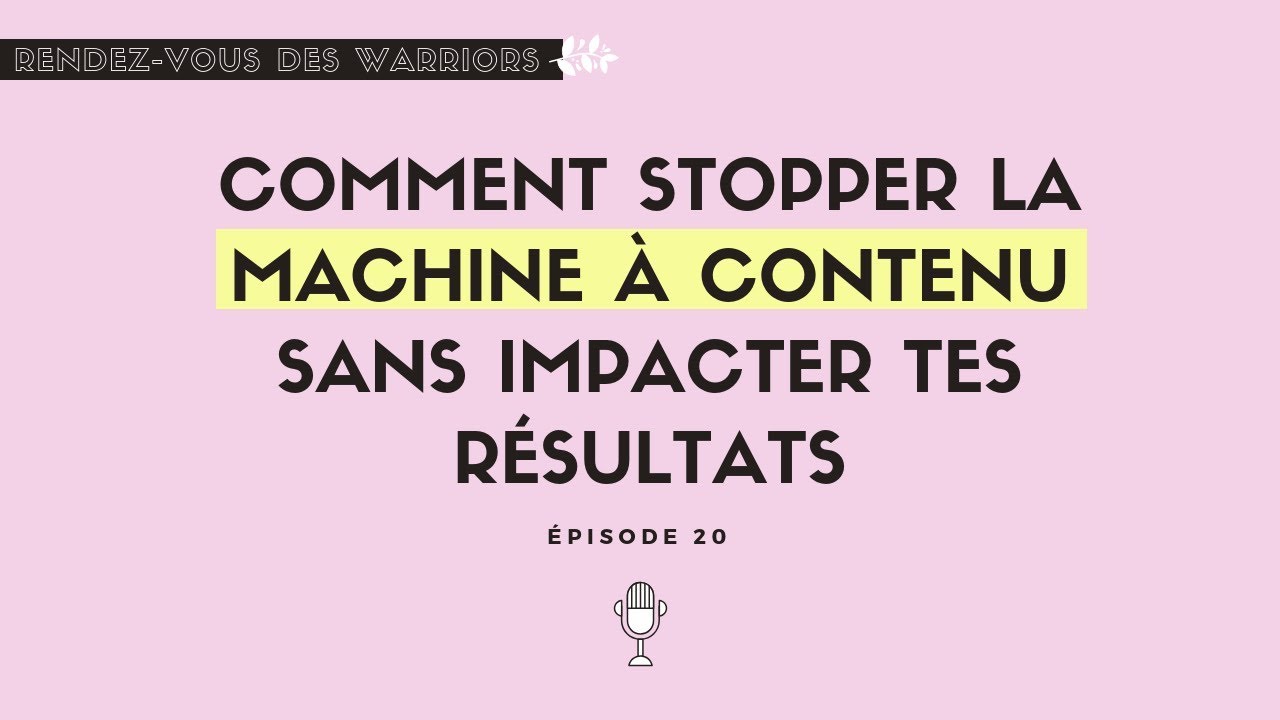Blogtrepreneure's tweet card. Comment stopper la machine à contenu sans impacter tes résultats