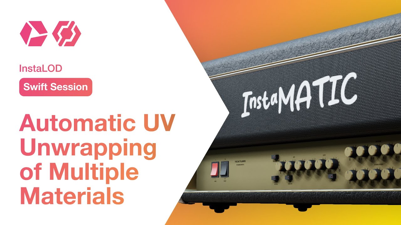 InstaLOD's tweet card. InstaLOD Swift Session: How to Automatically Unwrap UVs Across...