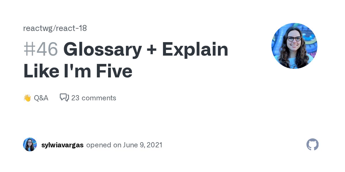 SylwiaVargas's tweet card. tl;dr This thread contains plain English and explain-like-I'm-five definitions of the terms and concepts used throughout other discussions. Scroll to comments to find (or add) a term and explan...