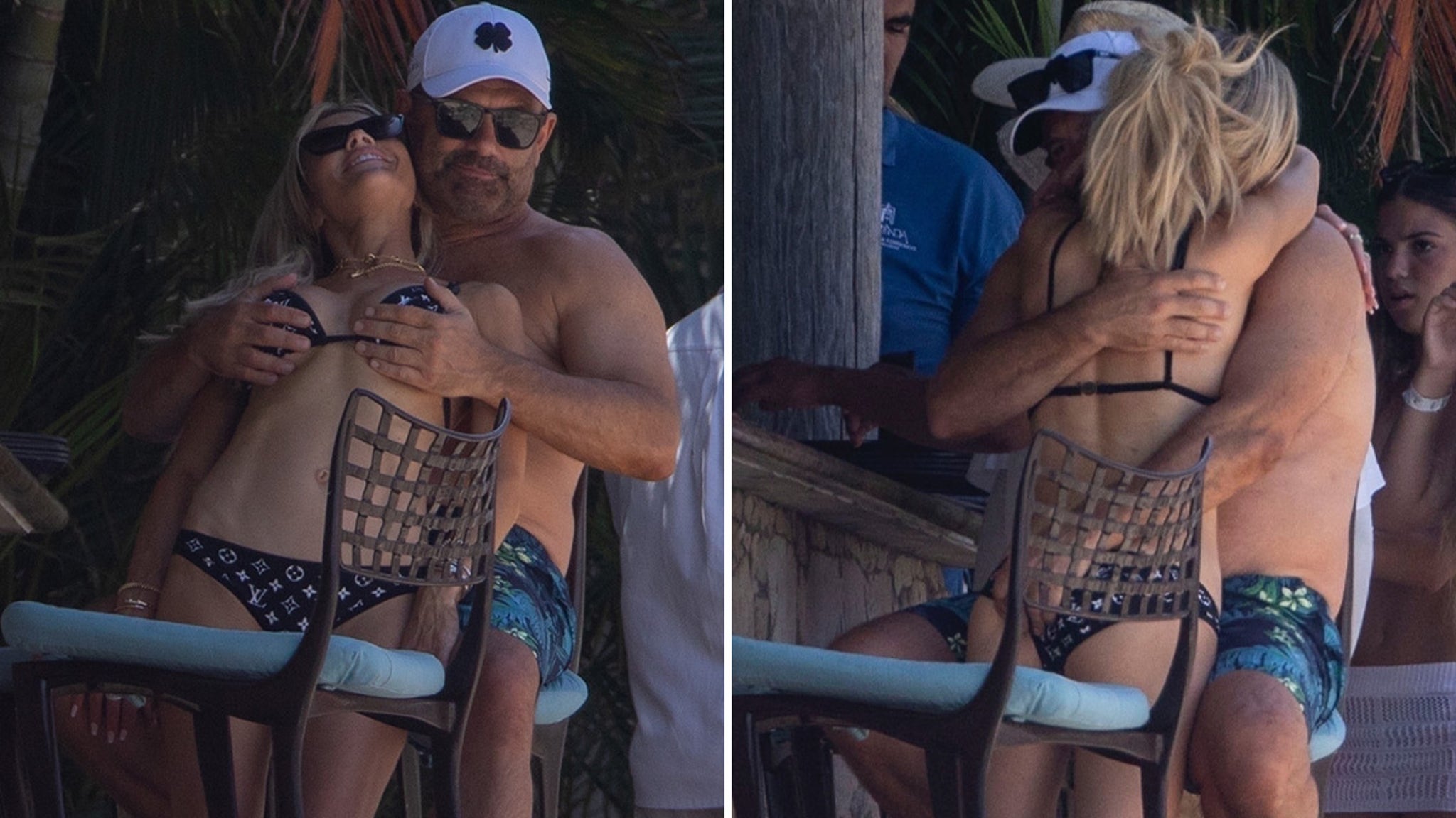 screensourced's tweet card. Christina Haack's clearly moved on from her recent divorce from Joshua Hall ... 'cause she's gettin' felt up by her new man -- and, she doesn't care who's watching.