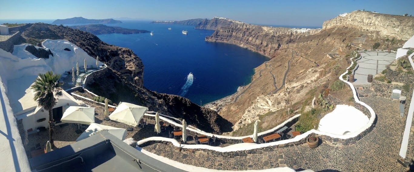 techpertz's tweet card. For many travelers, arriving in Santorini by sea is an unforgettable experience. Whether you’re arriving at Athinios Port (the main ferry terminal) or by cruise ship at the Old Port in Fira, the...