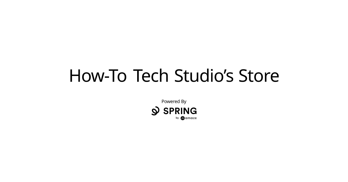 HowToTechStudio's tweet card. Spring Store