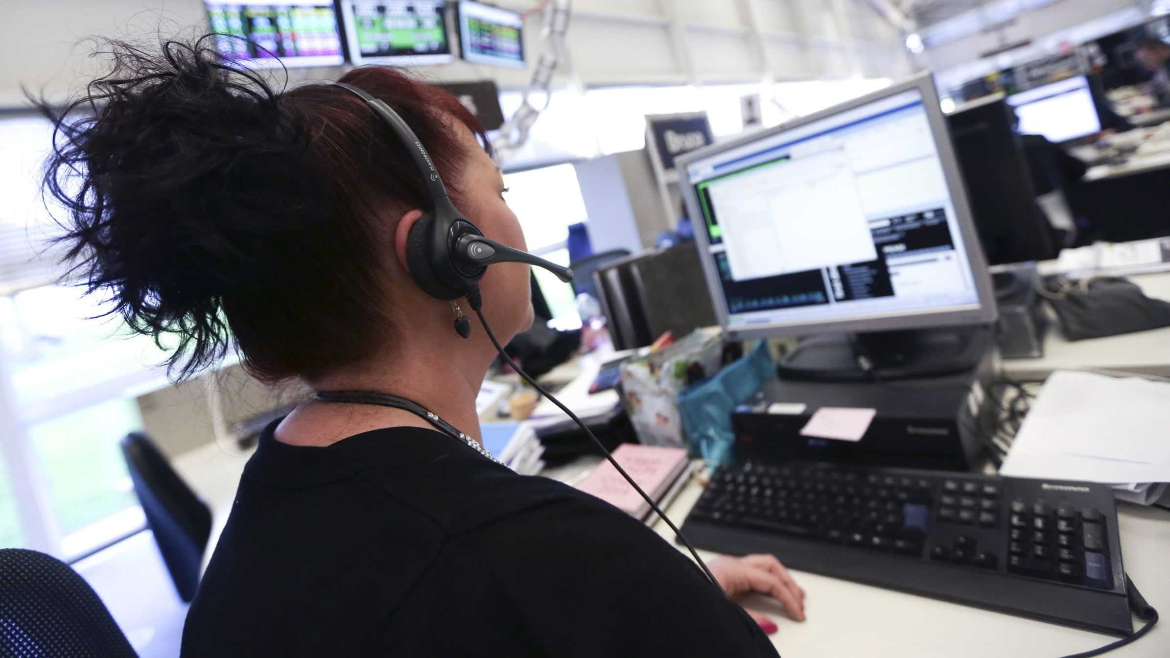 ftdata's tweet card. Study finds demand for staff in sectors such as sales and customer service has fallen faster than expected, in part due to AI