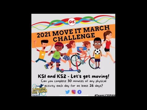 RollestonPri's tweet card. Rolleston takes on the Leicester City SSPAN Move It March Challenge!