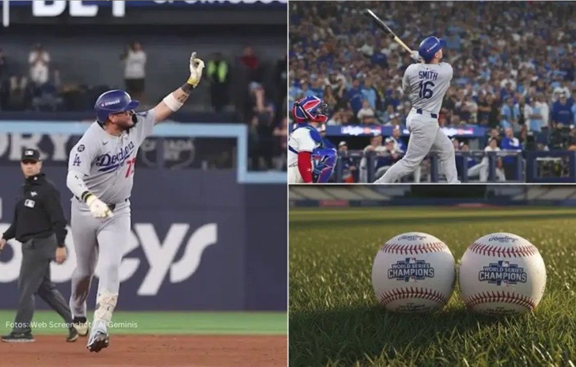 NoticiasN24H's tweet card. Dos pelotas de jonrones decisivos de la Serie Mundial fueron subastadas por 324 mil dólares, capturadas por un padre y su hijo en las gradas.