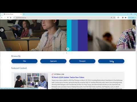 APA_Databases's tweet card. Opening APA PsycTherapy from APA PsycNet