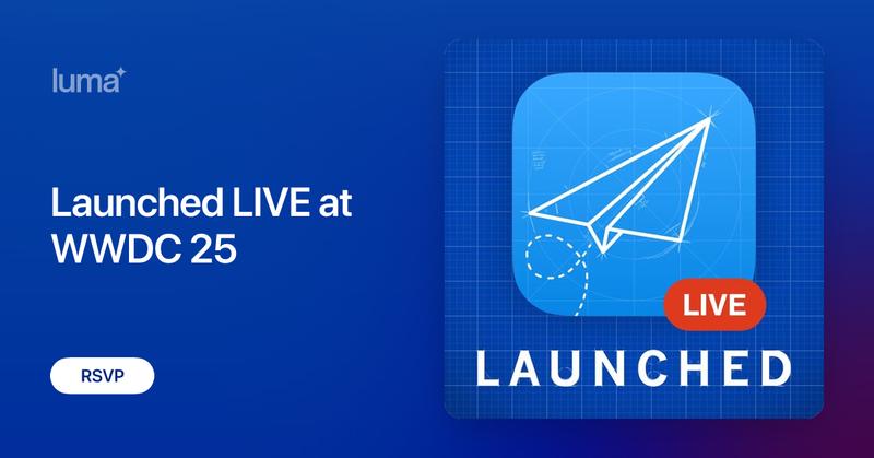 LaunchedFM's tweet card. Launched LIVE is coming to Cupertino for WWDC 25! Host Charlie Chapman will be joined by Hidde van der Ploeg & Pol Piella, creators of the excellent Mac app…