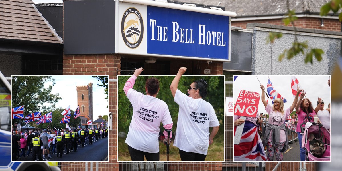 GBNEWS's tweet card. Sir Keir Starmer has been accused of 'crass insensitivity' after it emerged that eight Epping properties would now house migrants