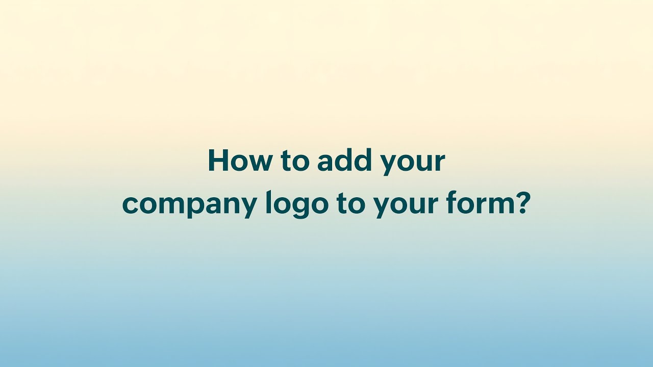ZohoForms's tweet card. How to add a logo to your form header | Zoho Forms