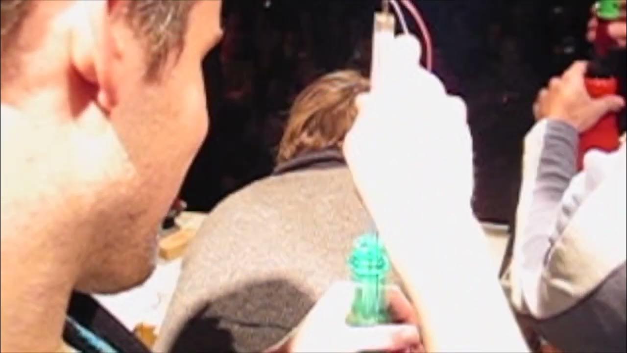 scrapchall's tweet card. Scrapyard Challenge Workshop, Transmediale 2004, Final Performance