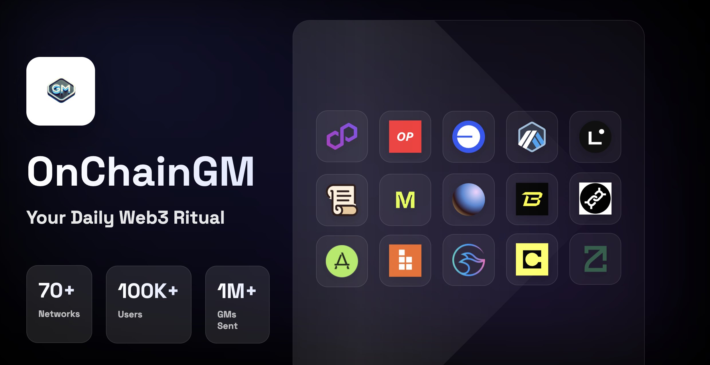 Chesh_ir's tweet card. Join thousands of Web3 enthusiasts in sending your daily GM across multiple blockchains.