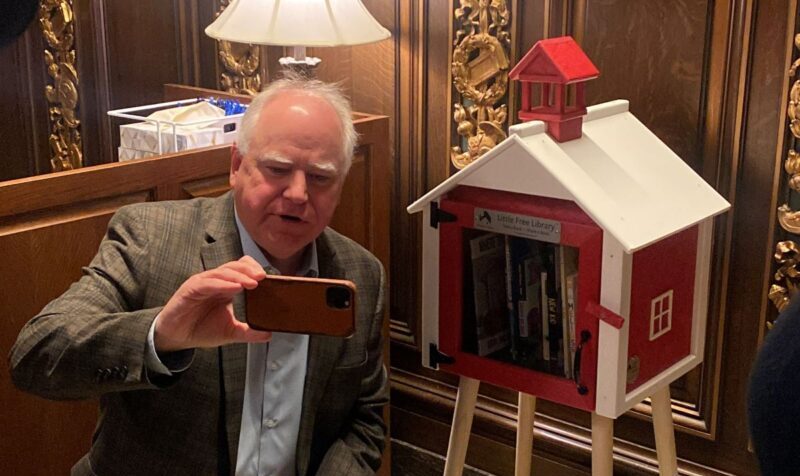 lithub's tweet card. Governor Tim Walz, the K-Hive’s lately anointed candidate for America’s first vice-uncle, has been charming optimistic electoralists all week with his pleasure-to-have-in-class energy. …