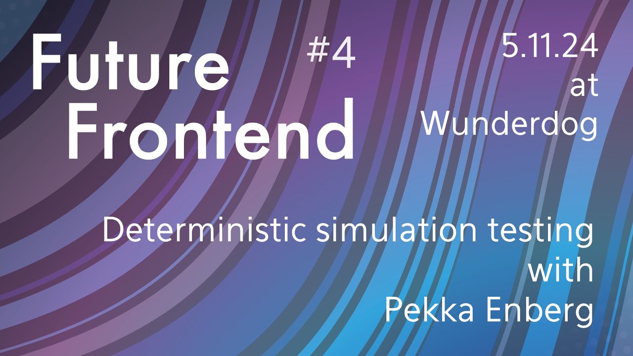 penberg's tweet card. FF meetup #4 - Deterministic simulation testing