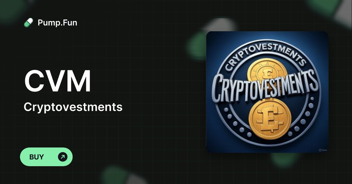 JSIsrael4's tweet card. Cryptovestments (CVM) - Pump