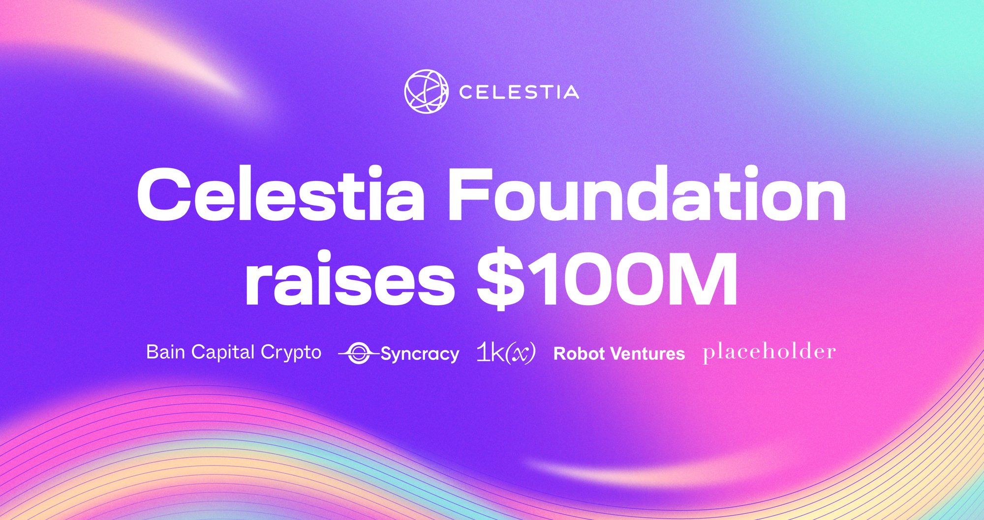 celestia's tweet card. With Celestia underneath, developers can deploy high-throughput, unstoppable applications with full-stack customizability.