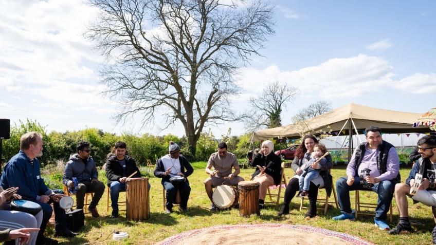 TriggerStuff's tweet card. We are raising funds to support isolated asylum seekers housed in rural hotels in North Somerset, as part of our project Humanity Hotel.