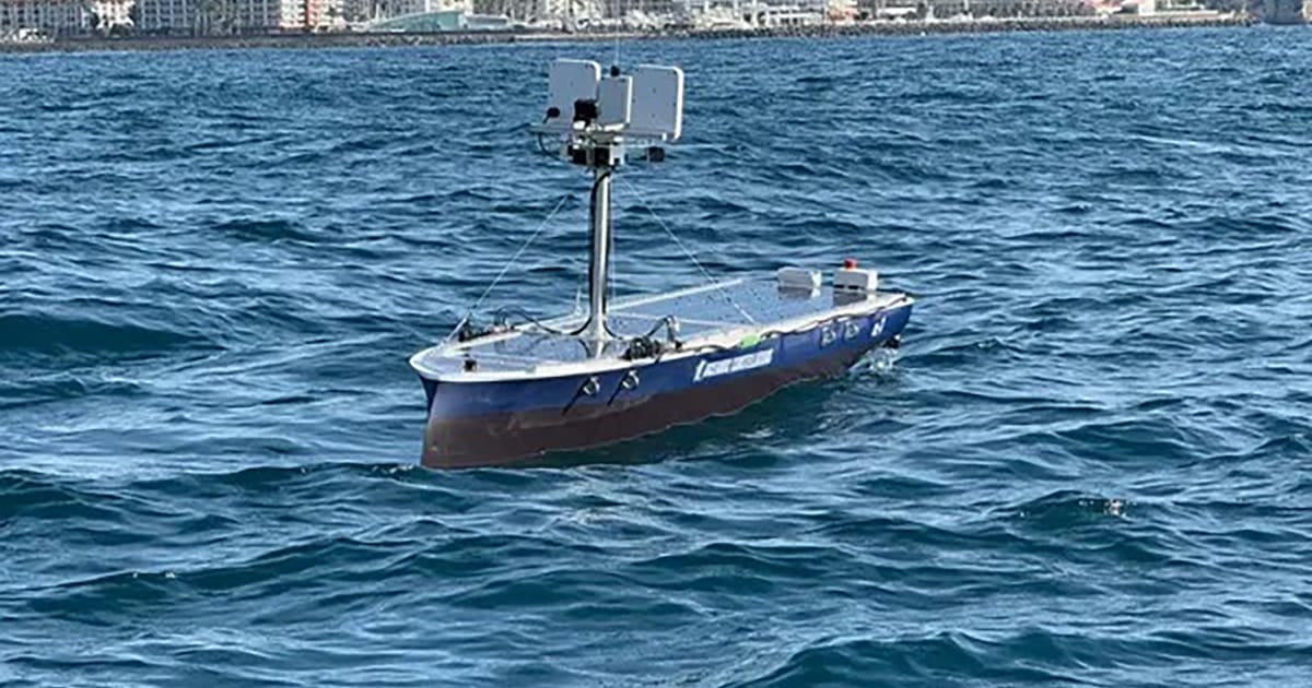 oceannews's tweet card. New collaboration aims to establish Japan’s first mass production of small unmanned surface vehicles to address maritime challenges.