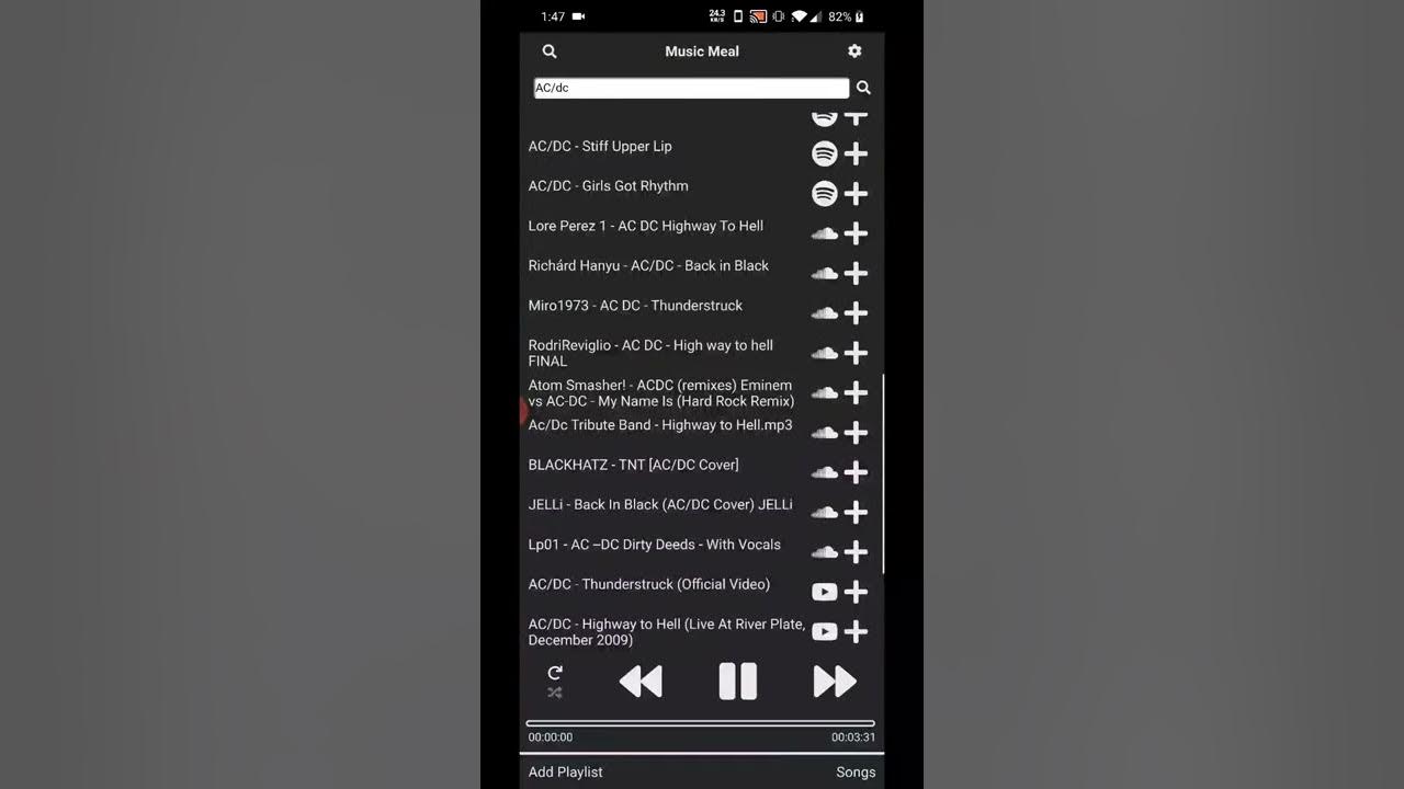 AudioPlayer3's tweet card. Simple demonstration on how the cross search works on mobile for...