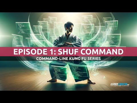 linuxconfig's tweet card. Mastering Command-Line Kung Fu: Essential shuf Techniques | LinuxCo...