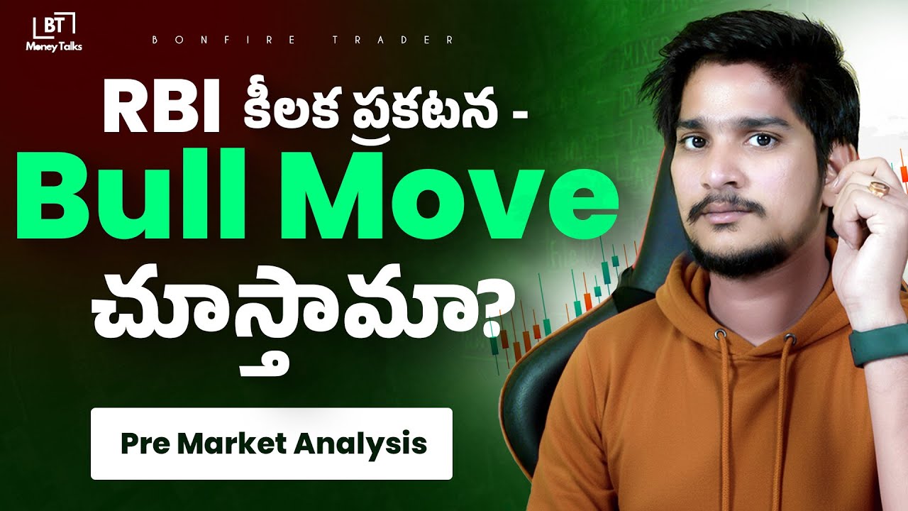 bonfiretrader19's tweet card. US Markets Turn Positive | RBI Update, Nifty Expiry Setup, Bitcoin...