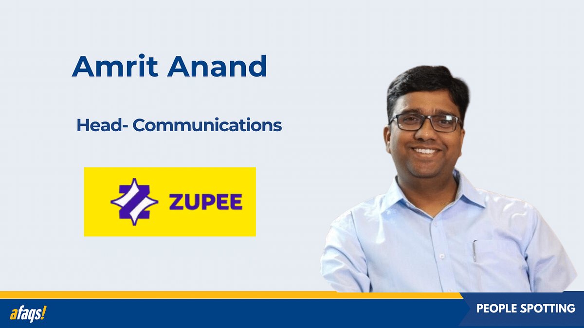 afaqs's tweet card. Prior to this role, Anand was working with Paytm as deputy general manager.