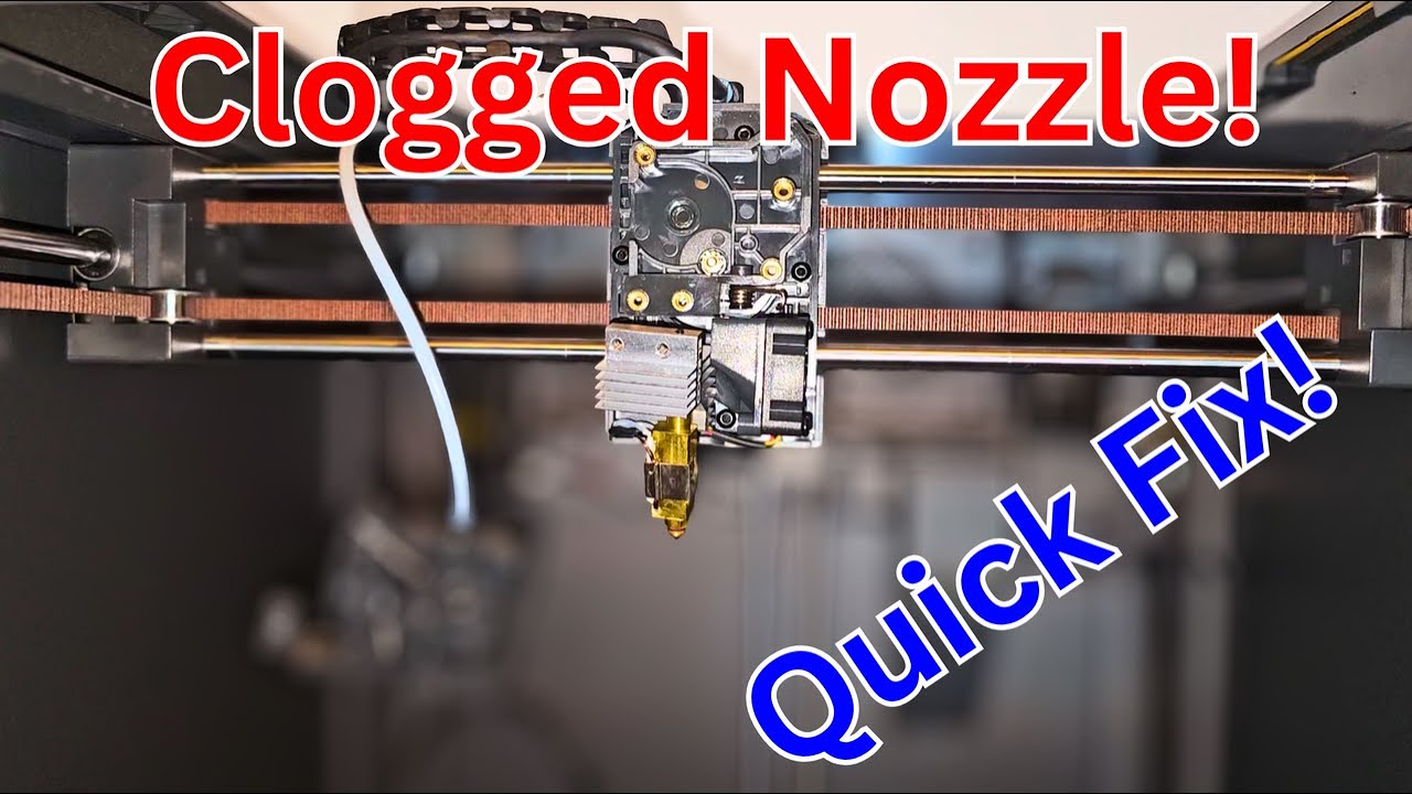 scratch3dprint's tweet card. Elegoo Centauri Carbon How To Unclog Nozzle | Extruder Take Apart