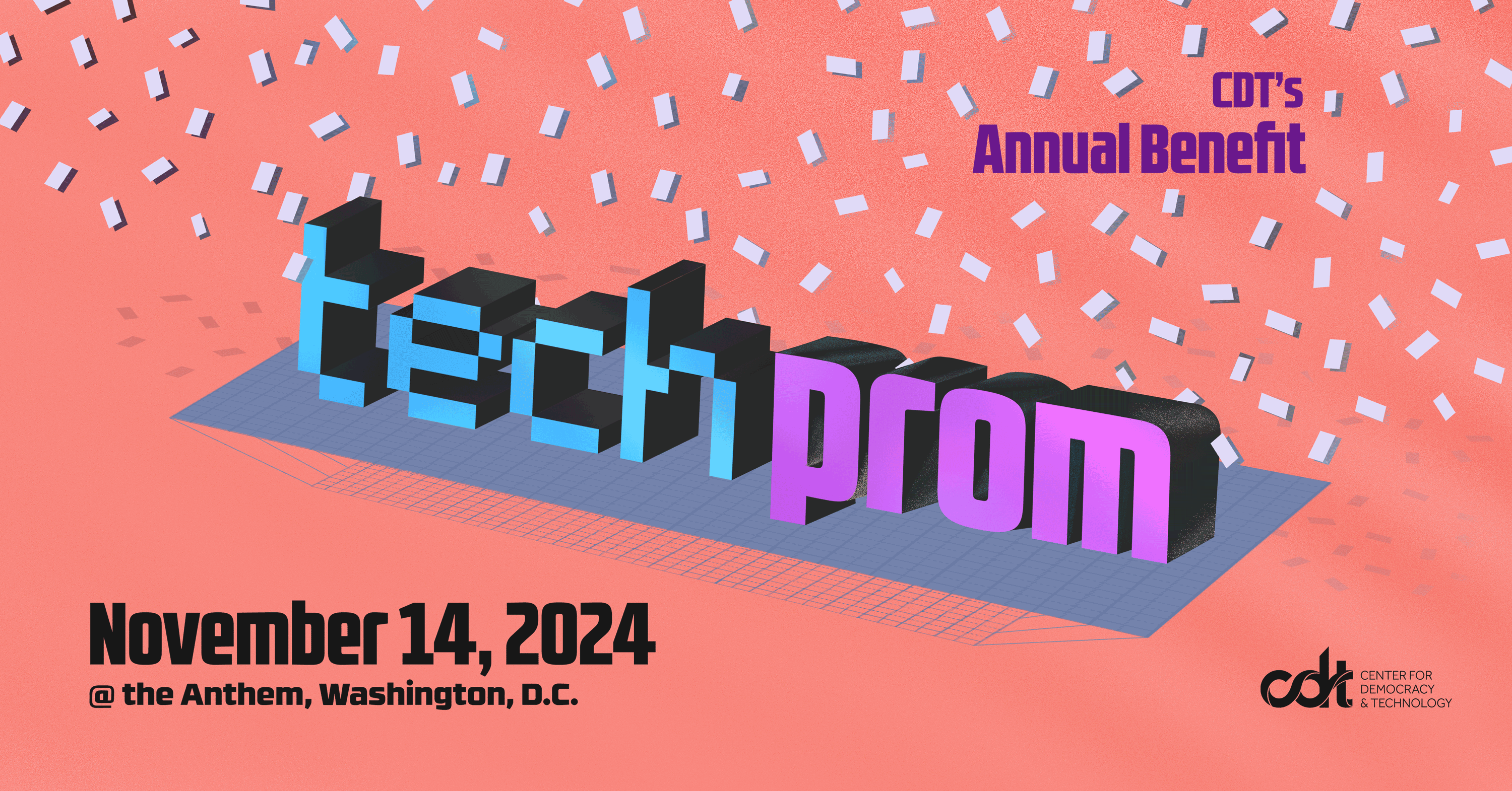 CenDemTech's tweet card. Thanks to all who joined us for a successful Tech Prom! Because of your support, CDT welcomed almost 1,000 guests from across civil society, industry, government, and academia, and raised $1 million...