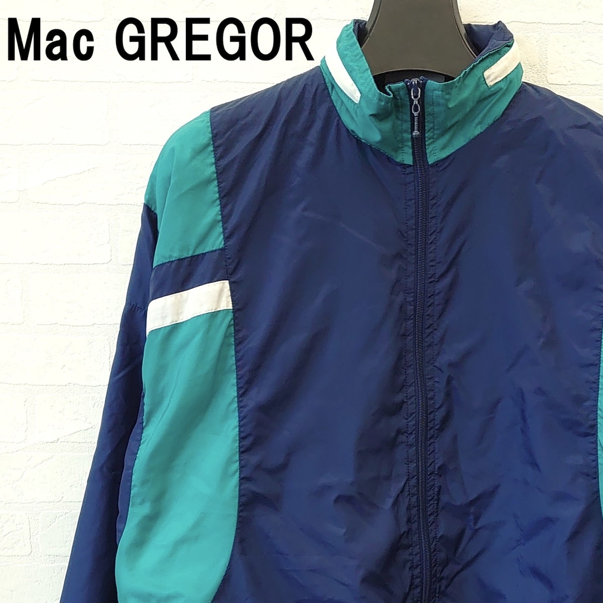 ogentre100's tweet card. メンズ Mac GREGOR ナイロンジャケット◉ブランド ・Mac GREGOR ◉サイズ L ・肩幅：74cm ・身幅：64cm ・着丈：72cm ・袖丈：51cm ◉カラー ・ネイビー 　洗練されたネイビーのMac GREGORナイロンジャケットは、さまざまなコーディネートに合わせやすい万能アイテムです。嬉しい撥水性があり、雨の日でも安心してご着用いただけます。カジュアルなスタイルには...