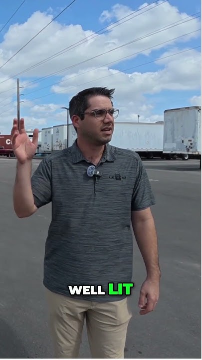 JosheALIV's tweet card. The real truth rating a Class A Truck Parking Yard.