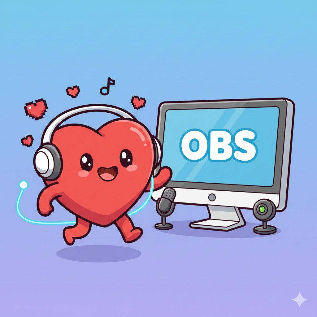 Jeffrey04's tweet card. Vendor lock-in broke my stream, forcing me to use Python to coordinate an asynchronous Bluetooth sensor with a synchronous OBS output — the